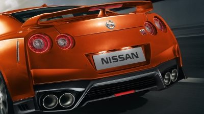 Nissan GT-R scuplted rear fascia